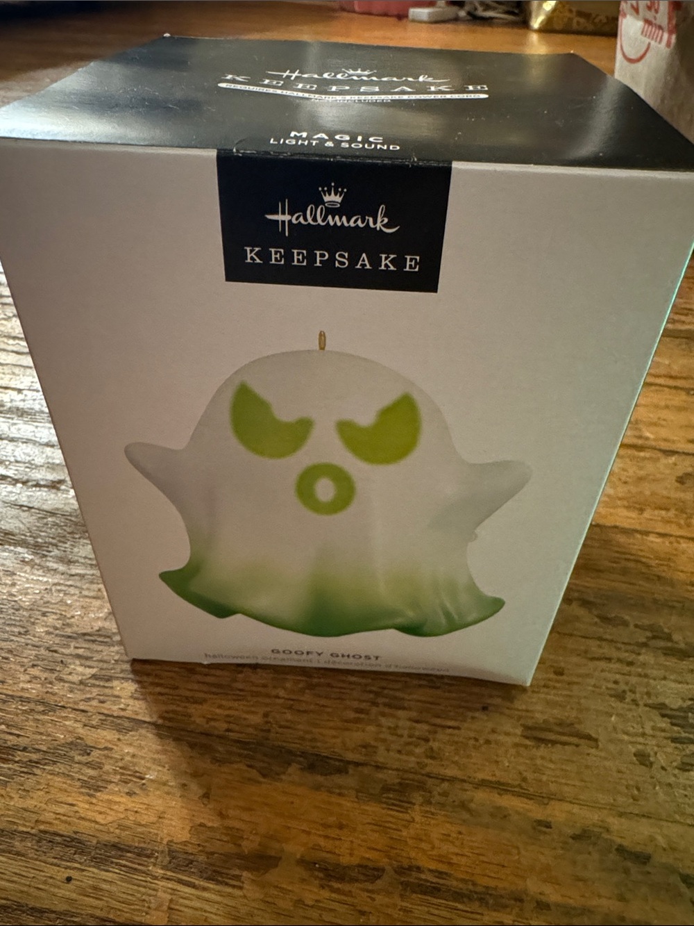 Hallmark Keepsake 2025 Goofy Ghost Ornament - Magic Light & Sound